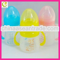 240ml Wide-Neck Silicone Feeding Bottle For Baby With PP Handle