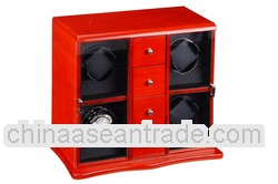 4 Motors Mahogany Solidwood Automatic Watch Winder Box