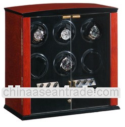 6 Motors Rose wood high Gloss Finish Watch Winders Cases