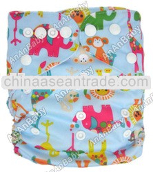 Animals Printed Baby Cloth Diapers Wholesale Nappies Baby Washable