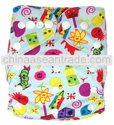 Cartoon Carpenterworm & Onion Printed Baby Cloth Diapers Wholesale In China Nappies Baby