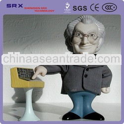 Custom making old man;vinyl cartoon toys;custom urban vinyl toy