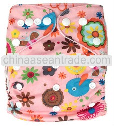 Cute Flowers Printed Diapers Baby Cloth Diapers Reusable AnAnbaby Nappies