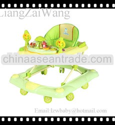 Eco-friendly green baby sit in walkers with rocker/ model:236-7