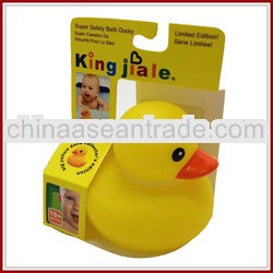Eco yellow duck vinyl bath toy baby toys wholesale