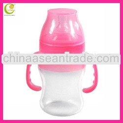 Eeay carrying mini size underbreakable FDA/LFGB silicone baby park feeding bottle
