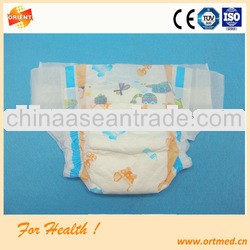 Elastic waistband side leakproof first quality diaper for infant
