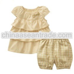 Factory Price Cotton Short Sleeve Baby Clothing Sets,Baby Wear