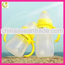 Flexible Baby Bottles Manufacturer/silicone baby milk bottle/unbreakable baby feeding bottle