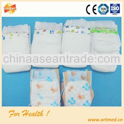 Fluff pulp ultra thin and super dry surface baby diaper