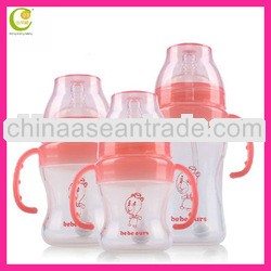 Food grade high quality safe baby silicone feeding bottle, BPA free nursing bottle