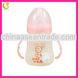 Food grade transparent color silicone feeding bottle disposable