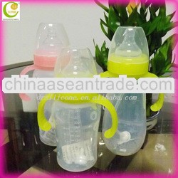 Funny and cute silicone baby feeding bottle