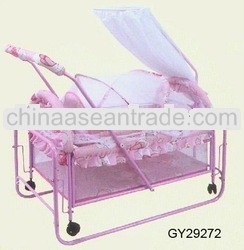 GY29272 Luxury Metal Baby crib