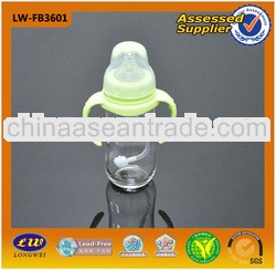 Glass Baby Feeding Bottle with Handle