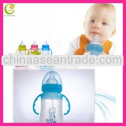 Good quality factory reasonable price silicone beautiful funny baby feeding bottle