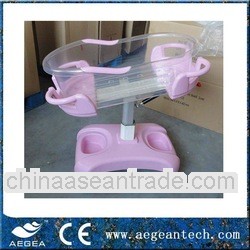 Head and Height Adjustable Medical Baby Cart