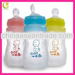 Heat Sensitive Good Quality Silicone Baby Feeding Bottle Spoon