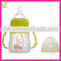 High quality of design easy crip silicone wide mouth nipple silicone feeding bottle