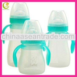 High quality wholesales hot selling different volume and style food grade silicone baby feeding bott