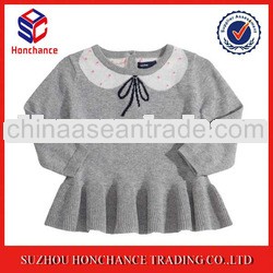 Hot New Design Doll Collar Hand Knitted Baby Clothes Factory