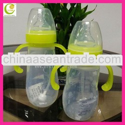 Hot item!Food Grade Silicone cute bpa free baby milk feeding bottle