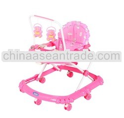 Hot sales in South Asian old fashioned car baby walker pink / model:188-6