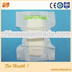ISO approved ultra thin and super dry surface baby diaper