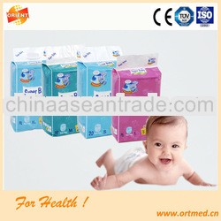 Instant absorption comfortable soft and breathable baby nappy