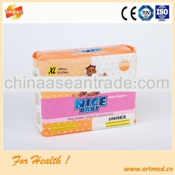 Leg cuffs disposable first quality diaper for infant