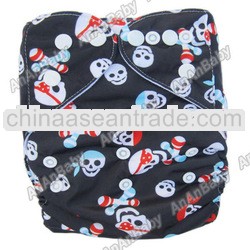 Modern Cartoon CrossBones Prints Jctrade In Baby Cloth Diapers AIO & PUL Cloth Nappies