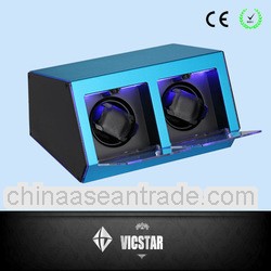 New Dual Aluminum Watch Winder with LCD touch control