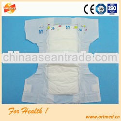 Nonwoven ultra thin and super dry surface baby diaper