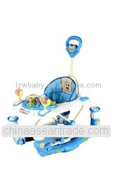 PP new material+Iron frame baby walker with brake IC toy tray/ model:137-8FC