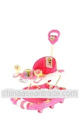 PP new material+Iron frame pink graco baby walker / model:137-8FC