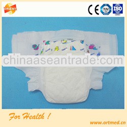 Plain woven ultra thin and super dry surface baby diaper