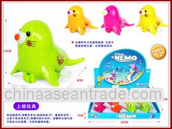 Seal wind up small animals plastic toys