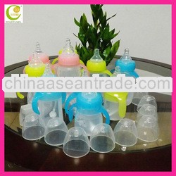 Top quality various colorful silicone feeding bottle manufacturers/silicone baby milk bottle/unbreak