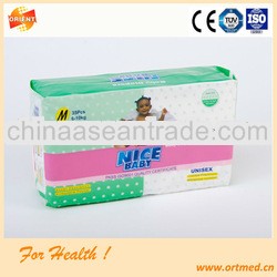 Wetness indicator first quality diaper for children