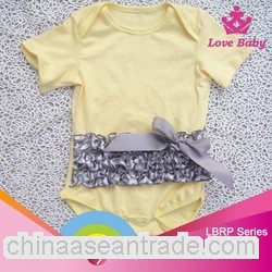 Wholesale yellow bubble newborn kids romper suit