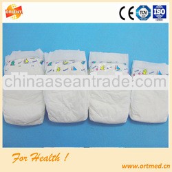 Wood pulp side leakproof first quality diaper for infant