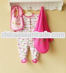 baby clothing 100% cotton embroider clothing set