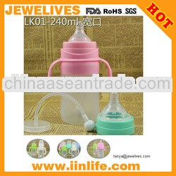 baby feeding bottle with spoon,China baby feeding products factory