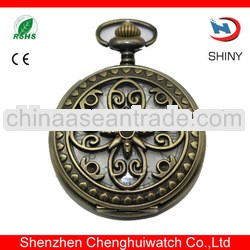 business gift antique zinc alloy big case pocket watch Custom Automatic Watch