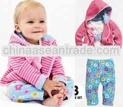 europe 3PCS baby CLOTHING suit