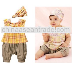 europe design 3pcs suit BABY girl CLOTHINGS sets