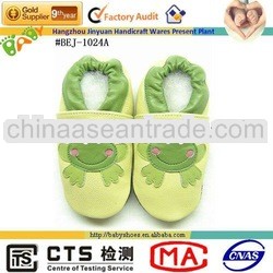 frog dinosaur design sheepskin baby walking shoes