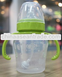 gifted custom squeze silicone baby bottle