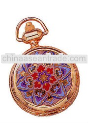 gold plating fashion design Cheap Pocket Watch With Chain