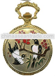 hot selling waterproof gold case Custom Pocket Watch